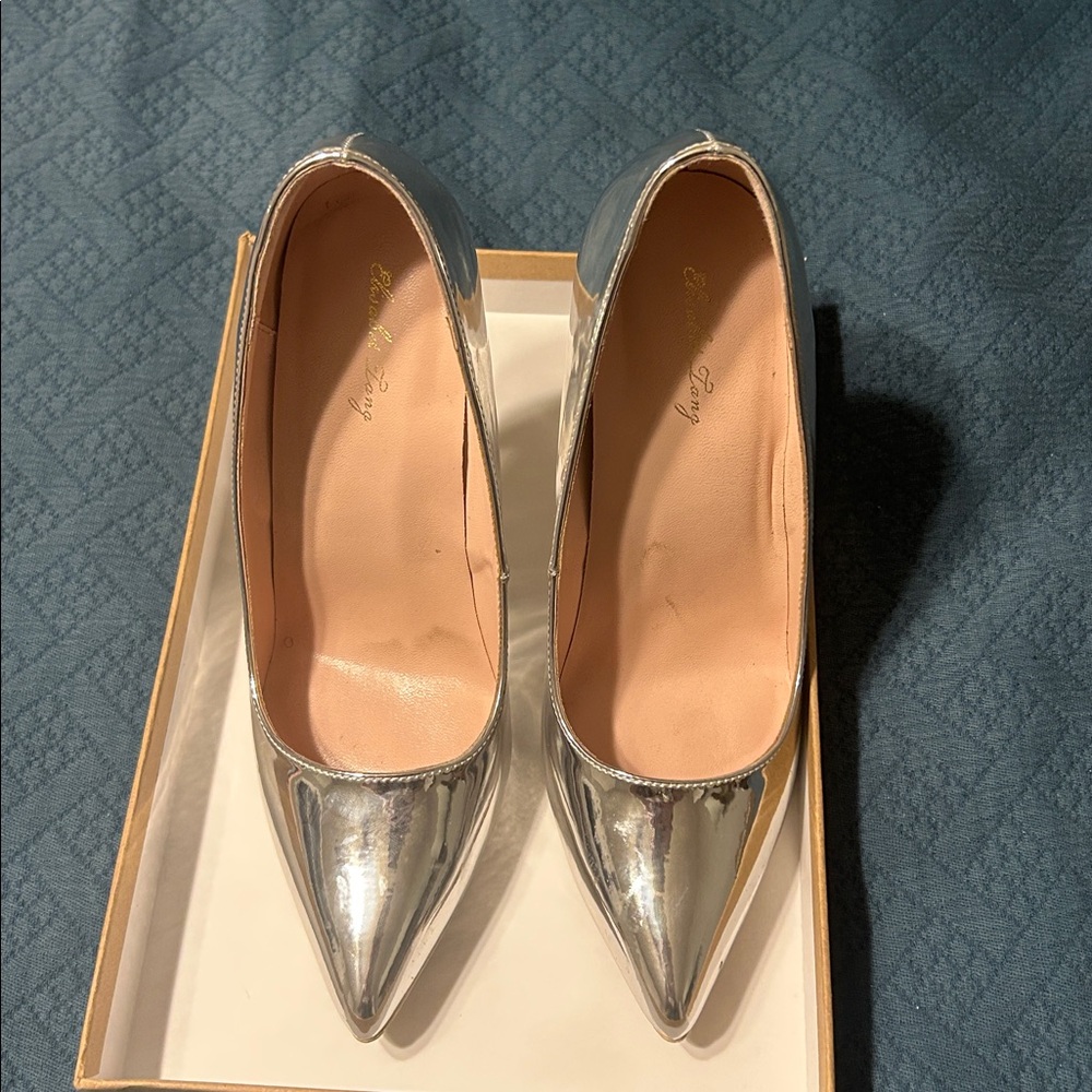 Elisabet Tang Pump silver size 8 - Picture 6 of 7
